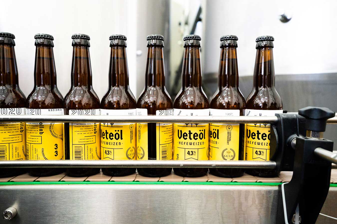 Bottles in a row