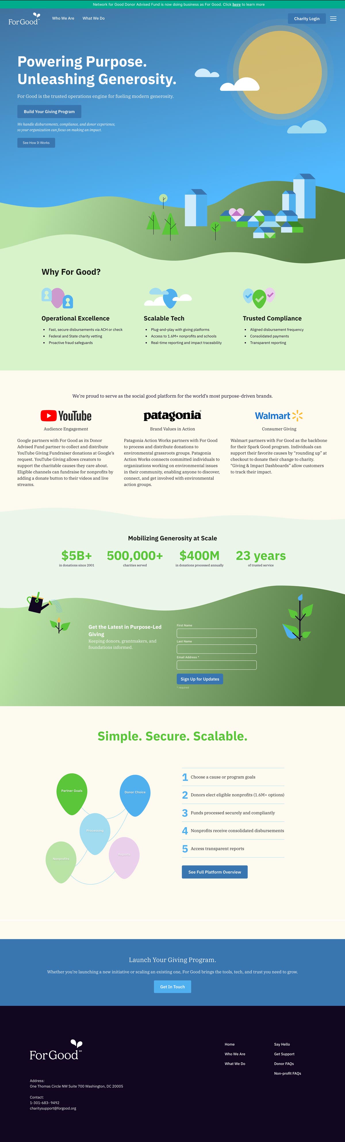 For Good homepage