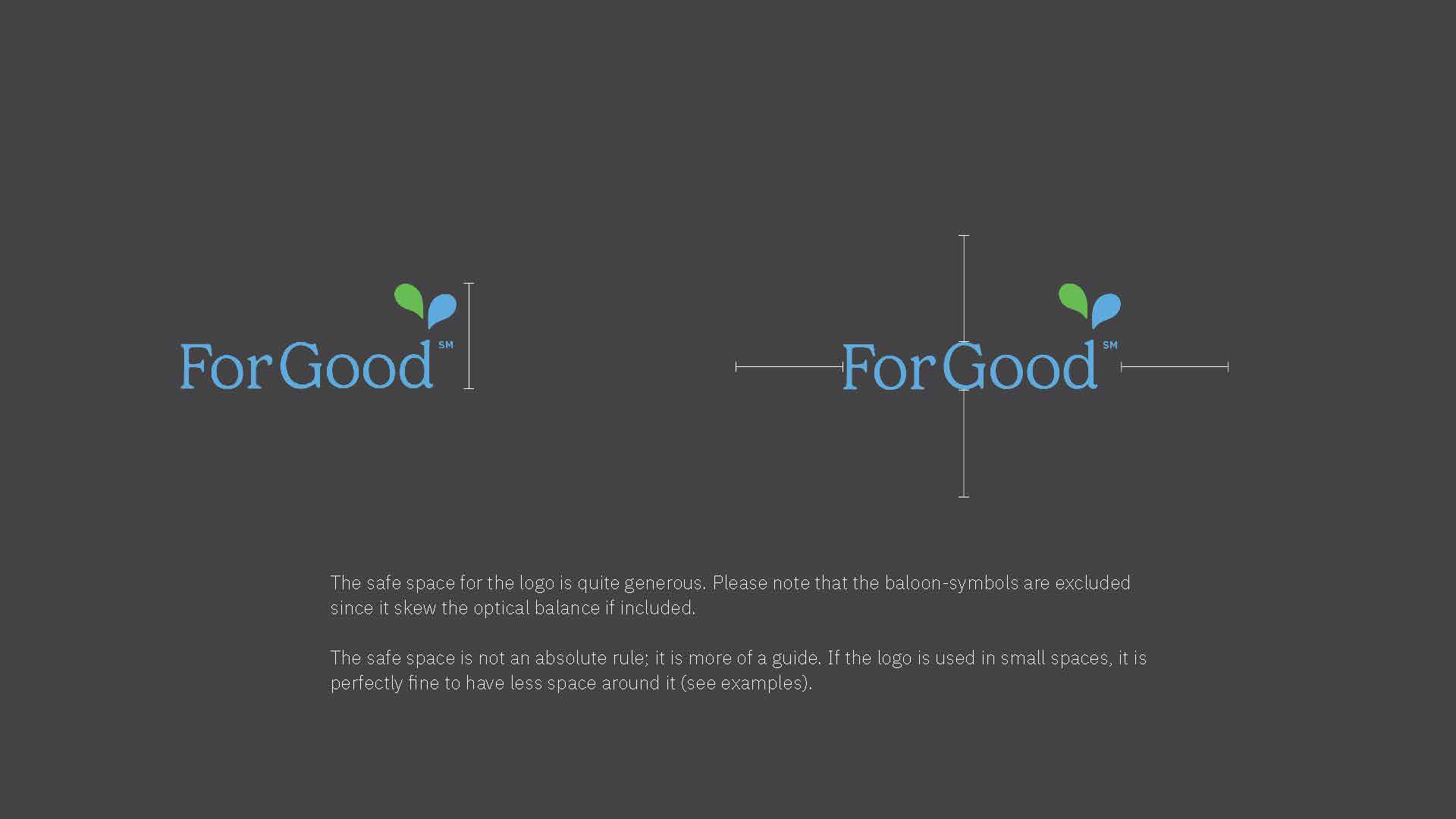 For Good brand guidelines, page 5