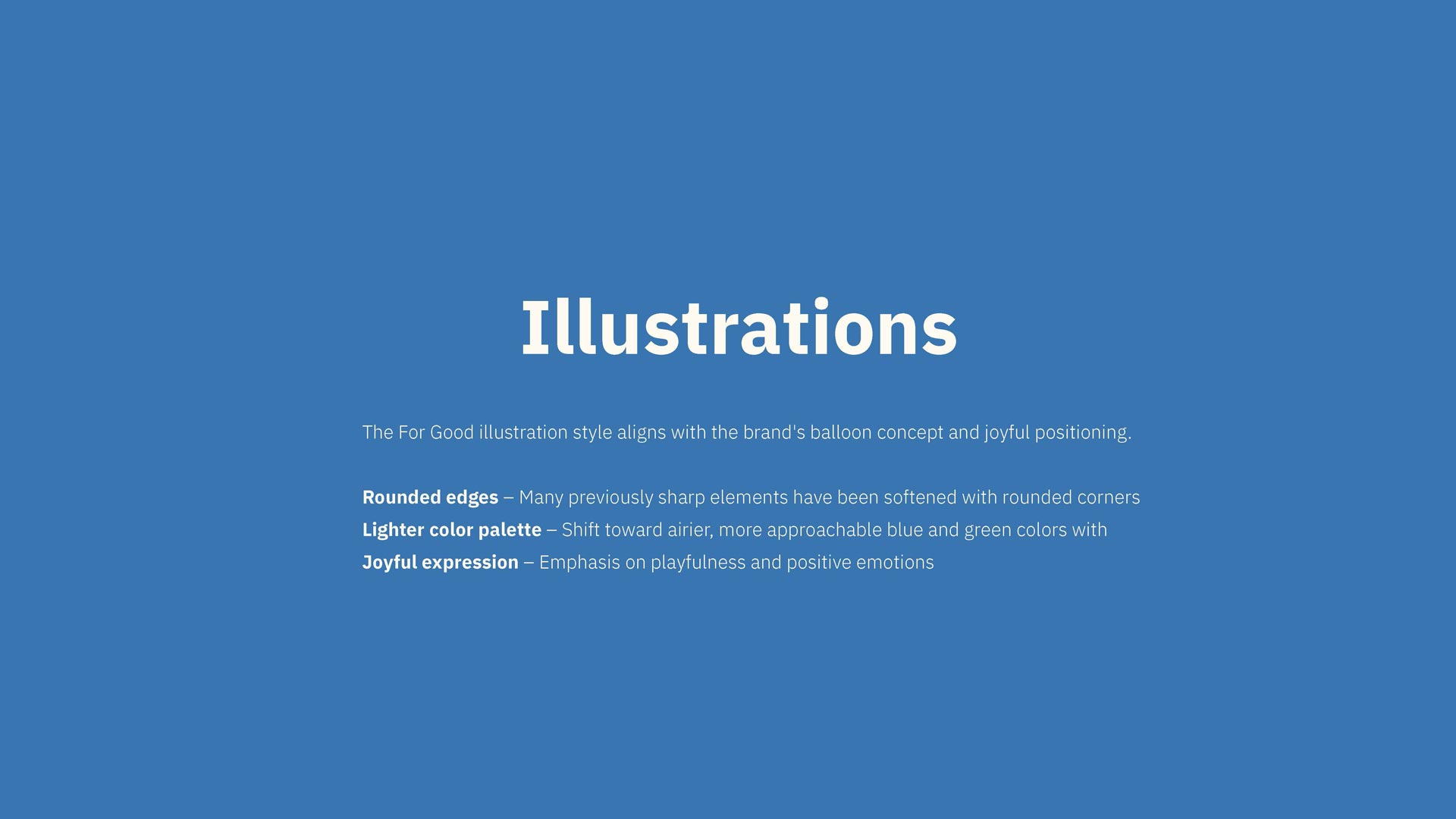 For Good brand guidelines, page 12