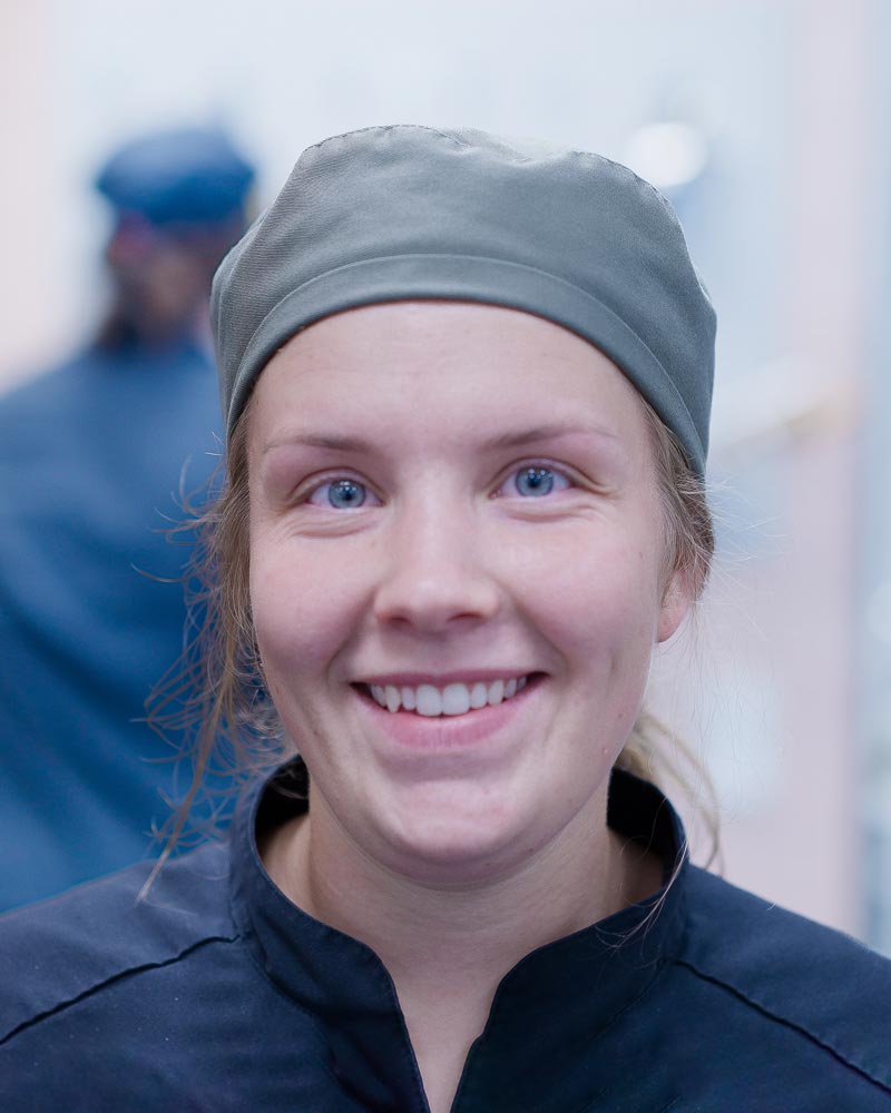 Amanda, a member of the bakery staff